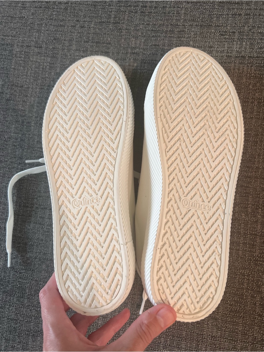 Quince White Eco Canvas Sneakers - Picture 3 of 4